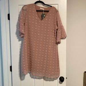 Cute short pink dress